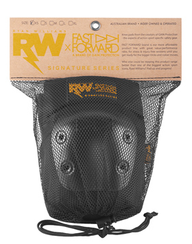 R WILLY x FAST FORWARD Signature Series knee pads, black R WILLY x FAST FORWARD Signature Series knee pads, black