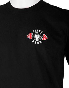 GAIN Protection Gainz Bruh T-shirt Black
