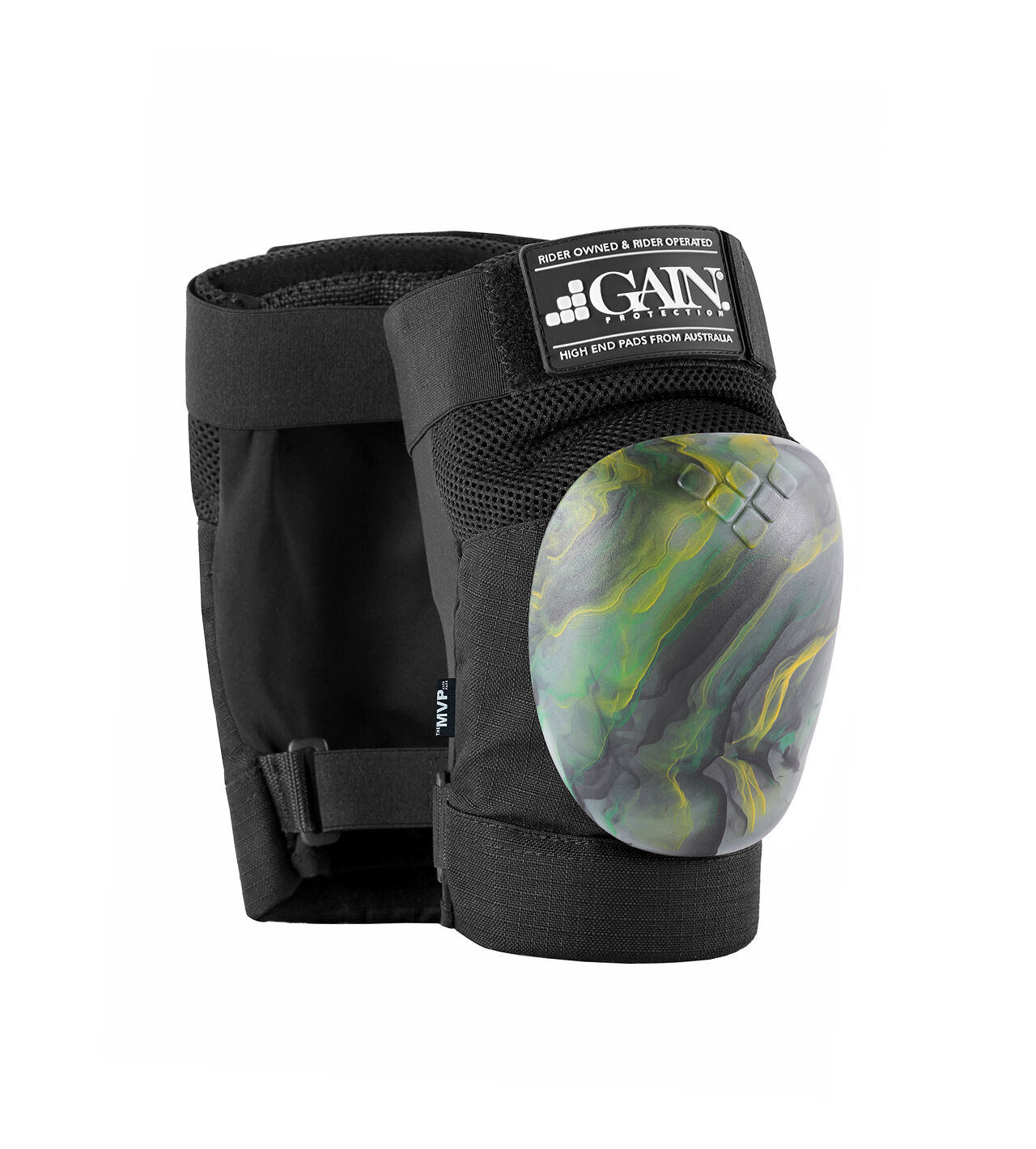 GAIN "The MVP" Knee Pads, w. Aussie Swirl caps