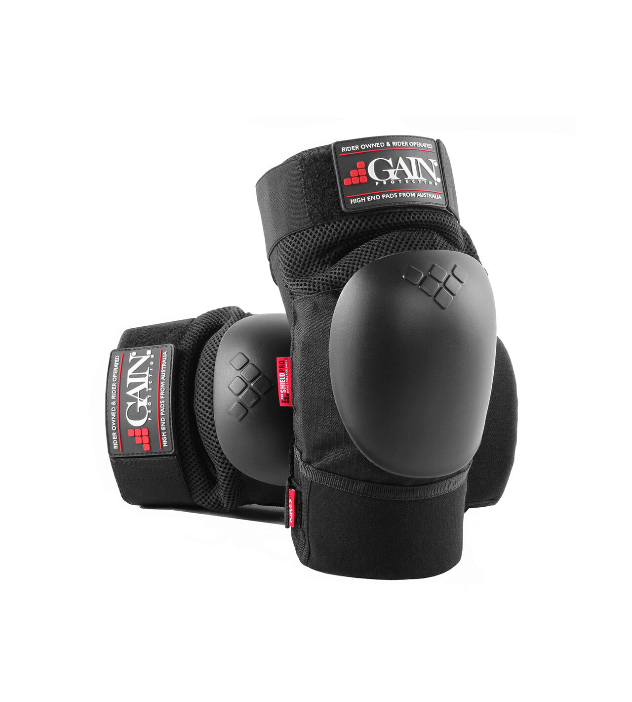 GAIN "The Shield PRO" Knee Pads, w. black caps